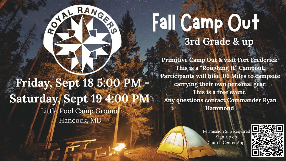 Royal Rangers Fall Campout